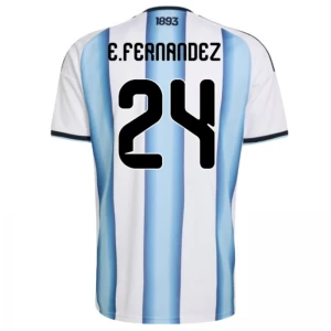 Koszulka Piłkarska E. Fernandez #24 Argentyna Mistrzostwa Świata 2026 Domowa Męska