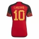 Koszulka Piłkarska Eden Hazard #10 Belgia Mistrzostwa Świata 2022 Domowa Męska