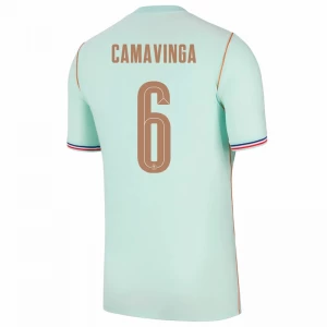 Koszulka Piłkarska Eduardo Camavinga #6 Francja Mistrzostwa Świata 2026 Wyjazdowa Męska