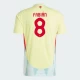 Koszulka Piłkarska Fabian #8 Hiszpania Mistrzostwa Europy 2024 Wyjazdowa Męska