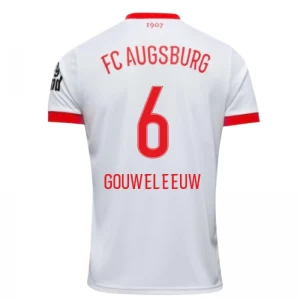 Koszulka Piłkarska FC Augsburg Gouweleeuw #6 2025-26 Domowa Męska