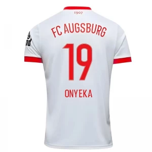 Koszulka Piłkarska FC Augsburg Onyeka #19 2025-26 Domowa Męska