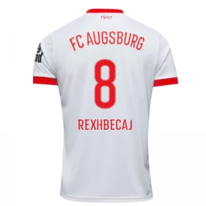 Koszulka Piłkarska FC Augsburg Rexhbecaj #8 2025-26 Domowa Męska