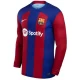 Koszulka Piłkarska FC Barcelona 2023-24 Domowa Męska Długi Rękaw