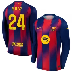 Koszulka Piłkarska FC Barcelona Eric #24 2025-26 Domowa Męska Długi Rękaw