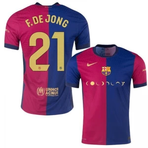 Koszulka Piłkarska FC Barcelona Frenkie de Jong #21 2024-25 Coldplay Domowa Męska