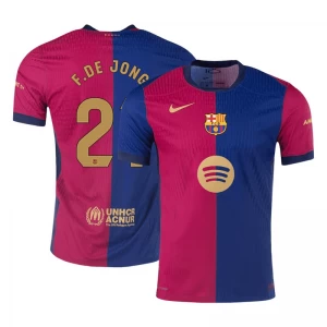 Koszulka Piłkarska FC Barcelona Frenkie de Jong #21 2024-25 New Spotify Logo Domowa Męska