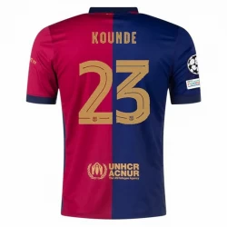 Koszulka Piłkarska FC Barcelona Kounde #23 2024-25 UCL Domowa Męska