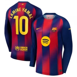 Koszulka Piłkarska FC Barcelona Lamine Yamal #10 2025-26 Domowa Męska Długi Rękaw