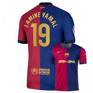 Koszulka Piłkarska FC Barcelona Lamine Yamal #19 2024-25 Travis Scott Domowa Męska