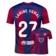 Koszulka Piłkarska FC Barcelona Lamine Yamal #27 2023-24 x Karol G Domowa Męska