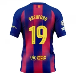 Koszulka Piłkarska FC Barcelona Marcus Rashford #19 2025-26 UCL Domowa Męska