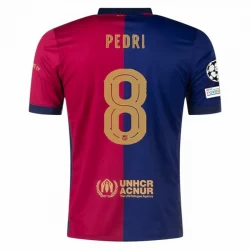 Koszulka Piłkarska FC Barcelona Pedri #8 2024-25 UCL Domowa Męska
