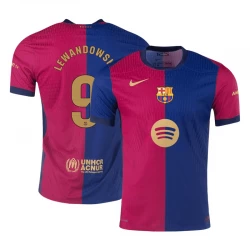Koszulka Piłkarska FC Barcelona Robert Lewandowski #9 2024-25 New Spotify Logo Domowa Męska
