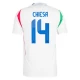 Koszulka Piłkarska Federico Chiesa #14 Włochy Mistrzostwa Europy 2024 Wyjazdowa Męska