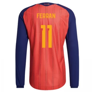 Koszulka Piłkarska Ferran #11 Hiszpania Mistrzostwa Świata 2026 Domowa Męska Długi Rękaw