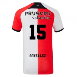 Koszulka Piłkarska Feyenoord Gonzalez #15 2024-25 Domowa Męska