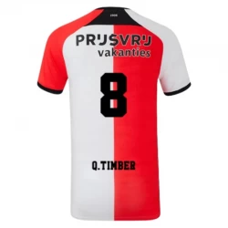 Koszulka Piłkarska Feyenoord Q. Timber #8 2024-25 Domowa Męska