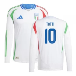 Koszulka Piłkarska Francesco Totti #10 Włochy Mistrzostwa Europy 2024 Wyjazdowa Męska Długi Rękaw