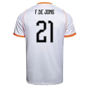 Koszulka Piłkarska Frenkie de Jong #21 Holandia Mistrzostwa Świata 2026 Wyjazdowa Męska