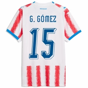 Koszulka Piłkarska G. Gomez #15 Paragwaj Mistrzostwa Świata 2026 Domowa Męska