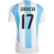 Koszulka Piłkarska Garnacho #17 Argentyna Copa America 2024 Domowa Męska