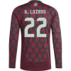 Koszulka Piłkarska H. Lozano #22 Meksyk Copa America 2024 Domowa Męska Długi Rękaw