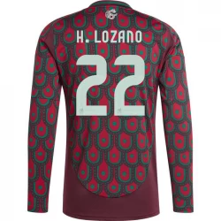 Koszulka Piłkarska H. Lozano #22 Meksyk Copa America 2024 Domowa Męska Długi Rękaw