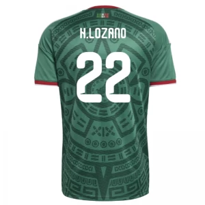 Koszulka Piłkarska H. Lozano #22 Meksyk Mistrzostwa Świata 2026 Domowa Męska
