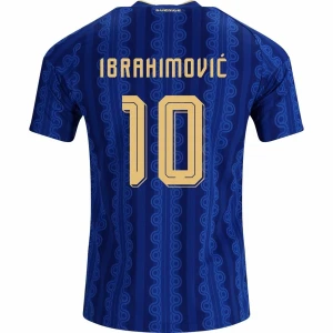 Koszulka Piłkarska Ibrahimovic #10 Szwecja Mistrzostwa Świata 2026 Wyjazdowa Męska