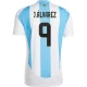 Koszulka Piłkarska J. Alvarez #9 Argentyna Copa America 2024 Domowa Męska