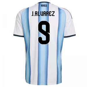 Koszulka Piłkarska J. Alvarez #9 Argentyna Mistrzostwa Świata 2026 Domowa Męska