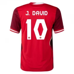 Koszulka Piłkarska J. David #10 Kanada Copa America 2024 Domowa Męska