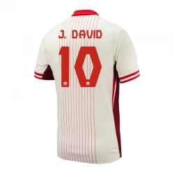 Koszulka Piłkarska J. David #10 Kanada Copa America 2024 Wyjazdowa Męska