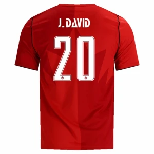 Koszulka Piłkarska J. David #20 Kanada Mistrzostwa Świata 2026 Domowa Męska