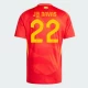 Koszulka Piłkarska J. Navas #22 Hiszpania Mistrzostwa Europy 2024 Domowa Męska