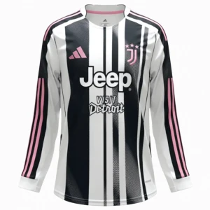 Koszulka Piłkarska Juventus FC 2025-26 Domowa Męska Długi Rękaw