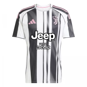 Koszulka Piłkarska Juventus FC 2025-26 Sponsor Domowa Męska