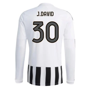 Koszulka Piłkarska Juventus FC J. David #30 2026-27 Domowa Męska Długi Rękaw