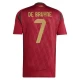 Koszulka Piłkarska Kevin De Bruyne #7 Belgia Mistrzostwa Europy 2024 Domowa Męska