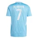 Koszulka Piłkarska Kevin De Bruyne #7 Belgia Mistrzostwa Europy 2024 Wyjazdowa Męska