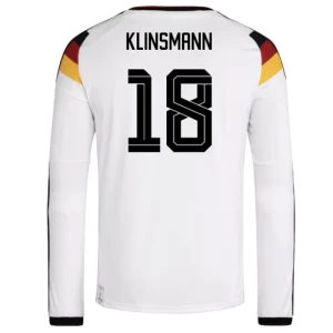 Koszulka Piłkarska Klinsmann #18 Niemcy Mistrzostwa Świata 2026 Domowa Męska Długi Rękaw