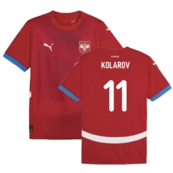 Koszulka Piłkarska Kolarov #11 Serbia Mistrzostwa Europy 2024 Domowa Męska