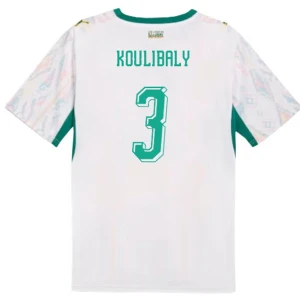 Koszulka Piłkarska Koulibaly #3 Senegal Mistrzostwa Świata 2026 Domowa Męska
