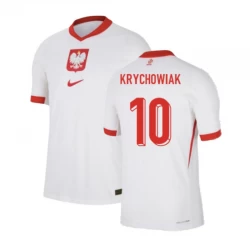 Koszulka Piłkarska Krychowiak #10 Polska Mistrzostwa Europy 2024 Domowa Męska