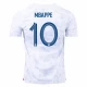 Koszulka Piłkarska Kylian Mbappé #10 Francja Mistrzostwa Świata 2022 Wyjazdowa Męska