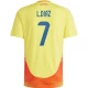 Koszulka Piłkarska L. Diaz #7 Kolumbia Copa America 2024 Domowa Męska