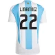 Koszulka Piłkarska L. Martinez #22 Argentyna Copa America 2024 Domowa Męska
