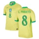Koszulka Piłkarska L. Paqueta #8 Brazylia Copa America 2024 Domowa Męska