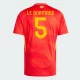 Koszulka Piłkarska Le Normand #5 Hiszpania Mistrzostwa Europy 2024 Domowa Męska